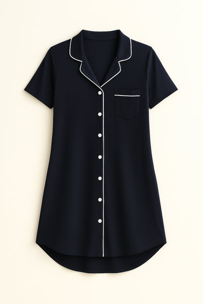 Celuna Soft Lounge Shirt Dress