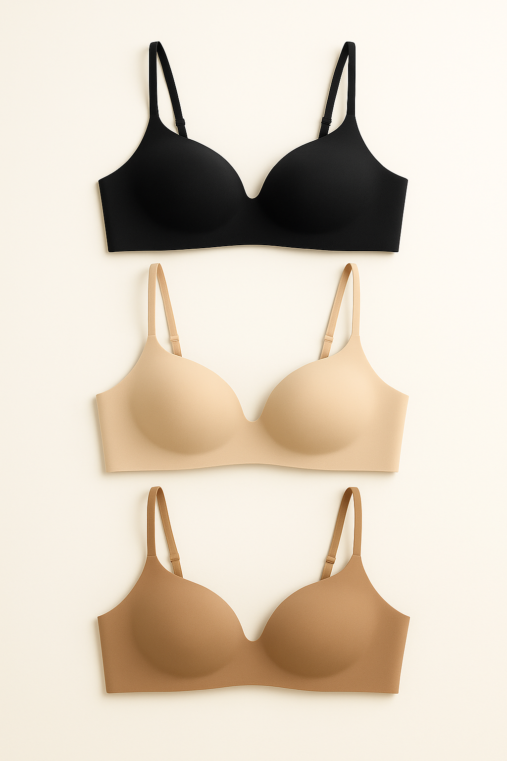 Celuna Seamless Comfort Bras – 3pcs