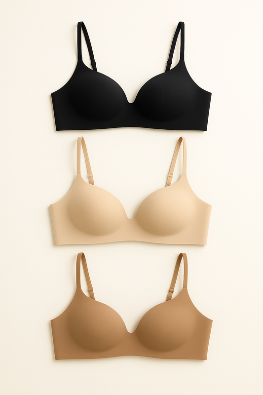Celuna Seamless Comfort Bras – 3pcs
