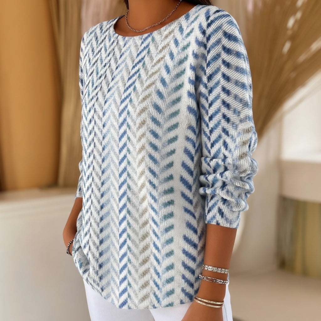 Skyline Chevron afslappet bluse