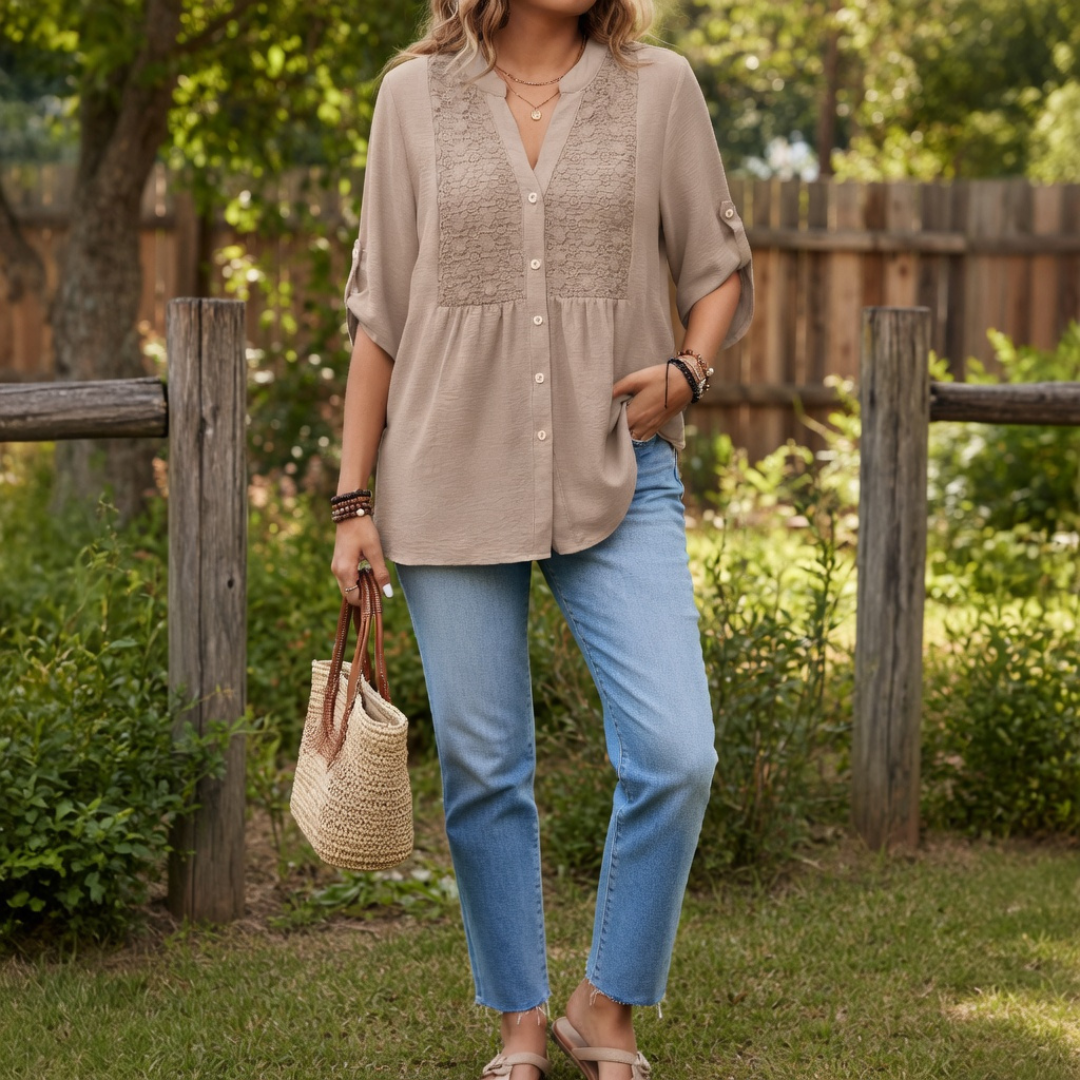 Desert Bloom Lace Top