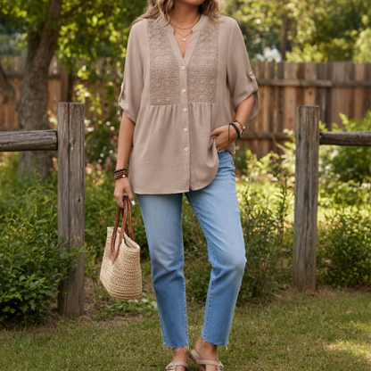Desert Bloom Lace Top